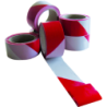 Taśma ostrzegawcza biało-czerwona 50 mm x 100 m (36 sztuk)