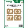 Szablony LITERY XL A-H 38 cm