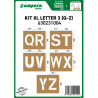Szablony LITERY XL Q-Z 38 cm