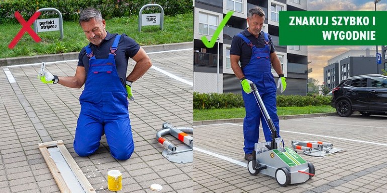 5 zalet znakowania linii farbą w sprayu